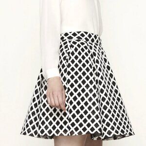 Maje puffball skirt in basketweave knit